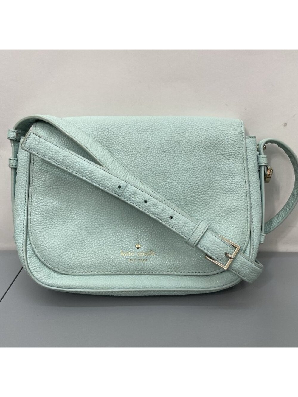 Kate Spade Orchard Street Penelope Crossbody Bag‎ Purse Pebbled Leather Blue